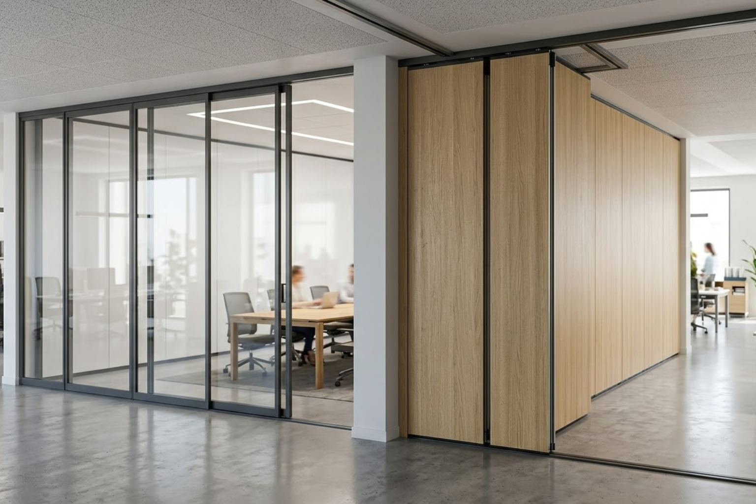 Glass vs Solid Movable Partition Walls Which One Fits Your Office?