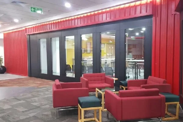 high acoustic glass sliding partition